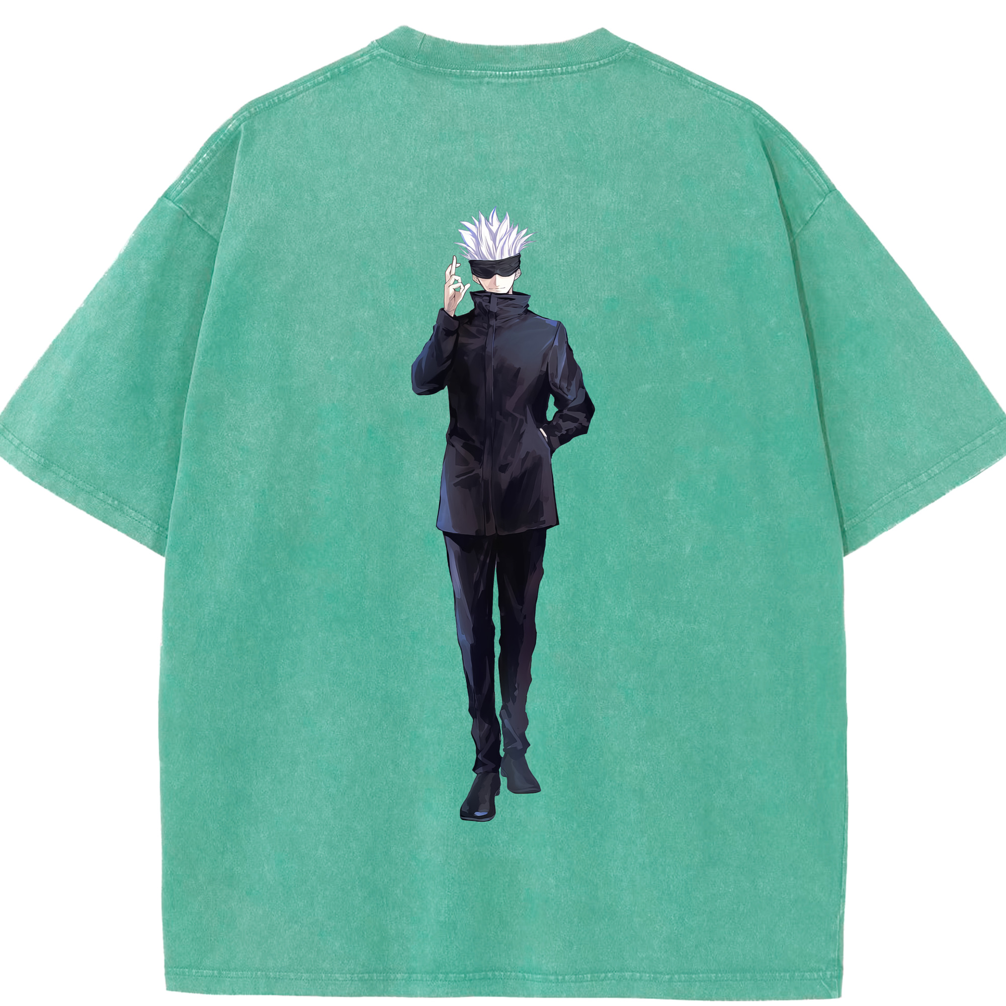 （画像用） 呪術廻戦 Jujutsu Kaisen 綿100% ヴィンテージ風 半袖Tシャツ（背面プリント）